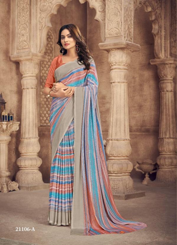 Ruchi Vivanta 21101 Series Fanncy Crepe Silk Saree Collection